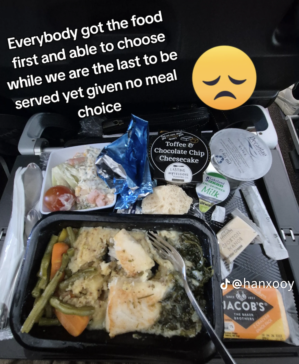 Singapore Airlines Fish and Horseradish meal